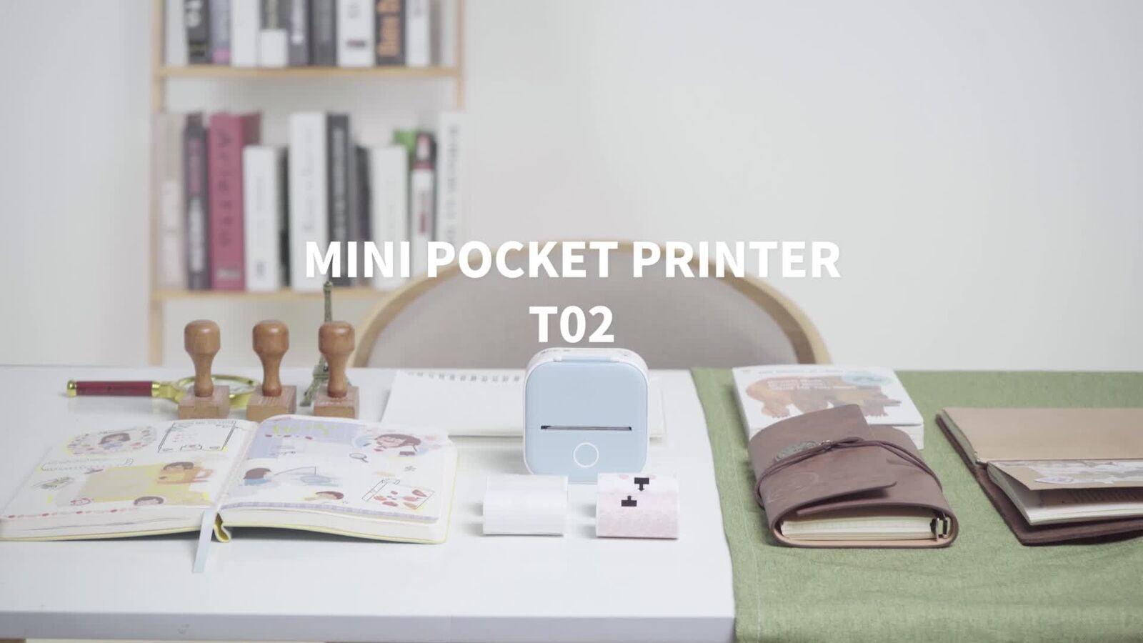 Phomemo T02 Mini Tragbarer Aufkleber Drucker Bluetooth Drahtloser Thermodrucker
